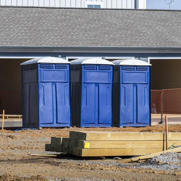 Heavy-duty construction site porta potty in New Albany, Indiana